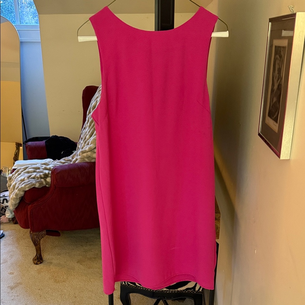 Chic Fuchsia Sleeveless Mini Dress